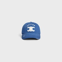 GORRA TRIOMPHE DE GABARDINA DE SARGA DE ALGODÓN - AZUL -  - 2 | CELINE