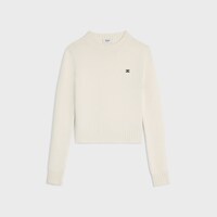 圆领套头衫 - 白色 -  - 1 | CELINE