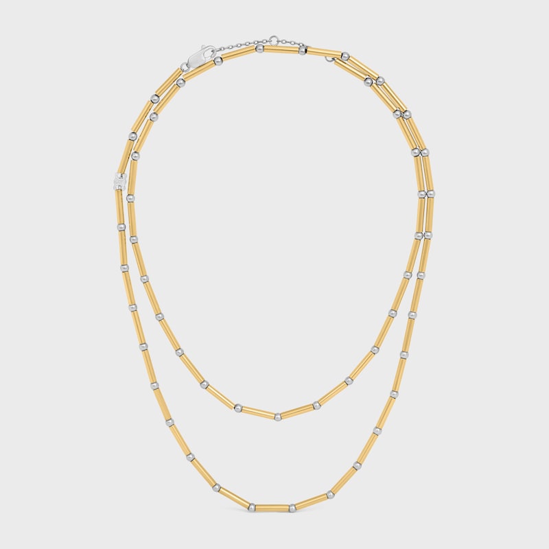 Celine Charms金色飾面及銠銀色飾面黃銅長項鍊 - 金色 / 銀色 - 项链 - 1 | CELINE