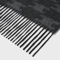 羊絨Triomphe圍巾 - 黝黑色 / 碳灰色 -  - 2 | CELINE