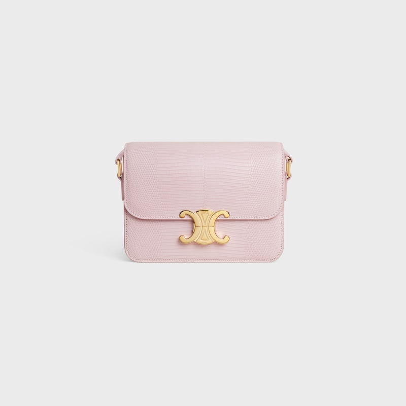 Teen Triomphe Bag in lizard - PASTEL PINK - TRIOMPHE - 1 | CELINE