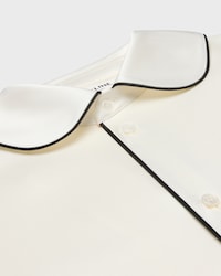 pyjama shirt IN silk satin - IVOIRE -  - 2 | CELINE