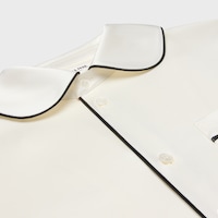 pyjama shirt IN silk satin - IVOIRE -  - 2 | CELINE