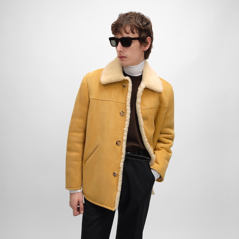 jacket IN suede - CAMEL / CREAM -  - 1 | CELINE