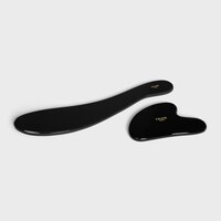 GUA SHA SET IN OBSIDIAN - BLACK - BEAUTY ACCESSORIES - 1 | CELINE