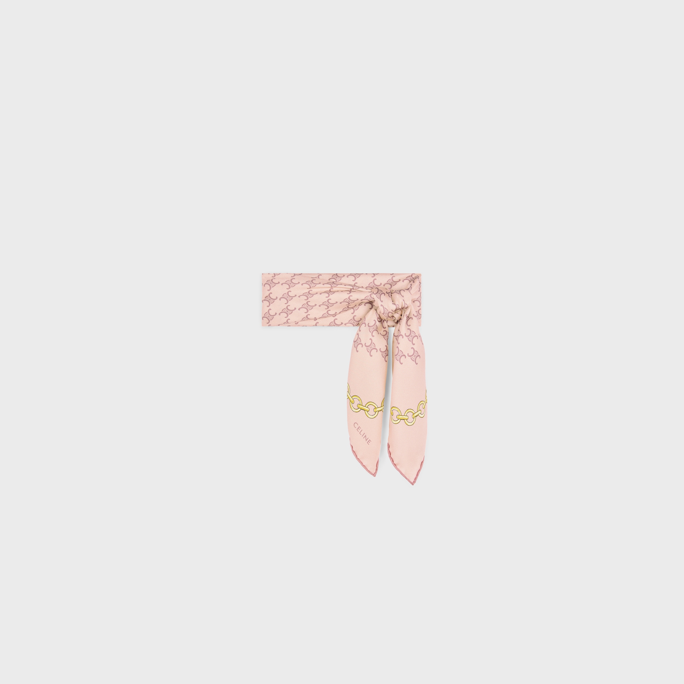 CELINE｜ (BANDANA IN COTTON AND SILK (2AWB6100Z 01VA)) BANDANA IN HERITAGE SILK TWILL - | CELINE