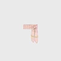 bandana in heritage silk twill - BABY PINK -  - 1 | CELINE