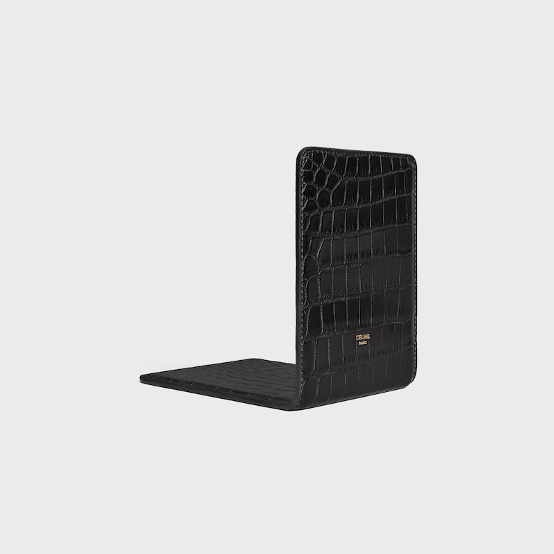 BOOKEND IN CROCODILE - BLACK - CELINE MAISON - 1 | CELINE