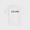CELINE 루즈 티셔츠 - 코튼 저지 - 초크 / 블랙 -  - 1 | CELINE