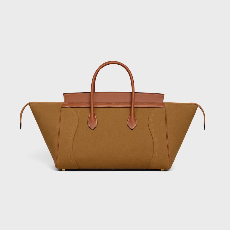 LUGGAGE IN TEXTILE AND NATURAL CALFSKIN - TAN - NEW COLLECTION WOMEN - 1 | CELINE