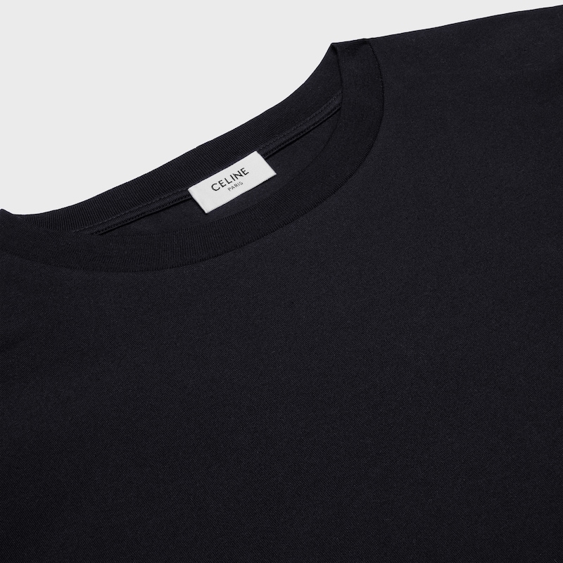 triomphe loose t-shirt IN cotton jersey - BLACK / WHITE -  - 1 | CELINE