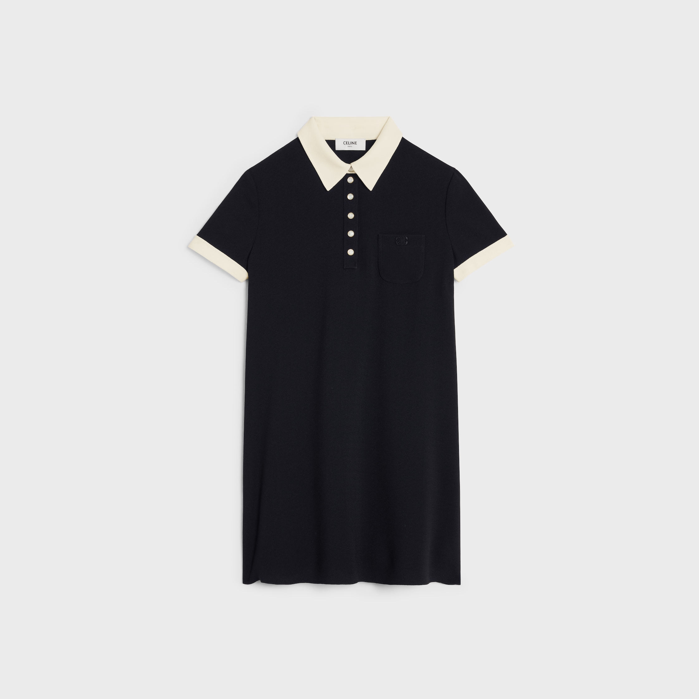 ワンピース CELINE | MINI DRESS IN FLOWING VELVET 2R07J353F.38NO CELINE | MINI DRESS IN FLOWING VELVET 2R07J353F.38NO (CELINE