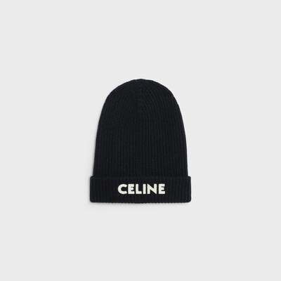 CELINE 비니 - 리브드 울 - 블랙 -  - tileIndex | CELINE