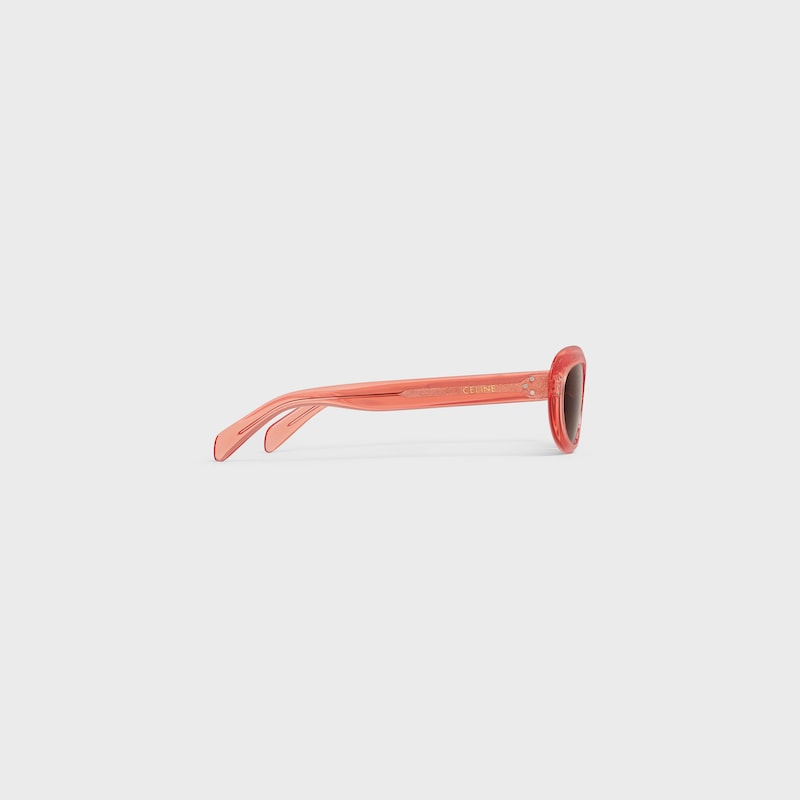 Lunettes de soleil Cat Eye S310 en Acétate - TRANSPARENT CORAL -  - 1 | CELINE