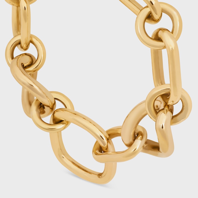 Celine Charms Modern Thin Gourmette in Brass with Gold Finish - GOLD -  - 1 | CELINE
