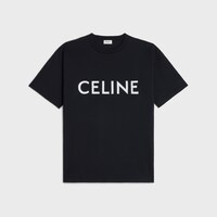 CELINE 루즈 티셔츠 - 코튼 저지 - 블랙/화이트 -  - 1 | CELINE