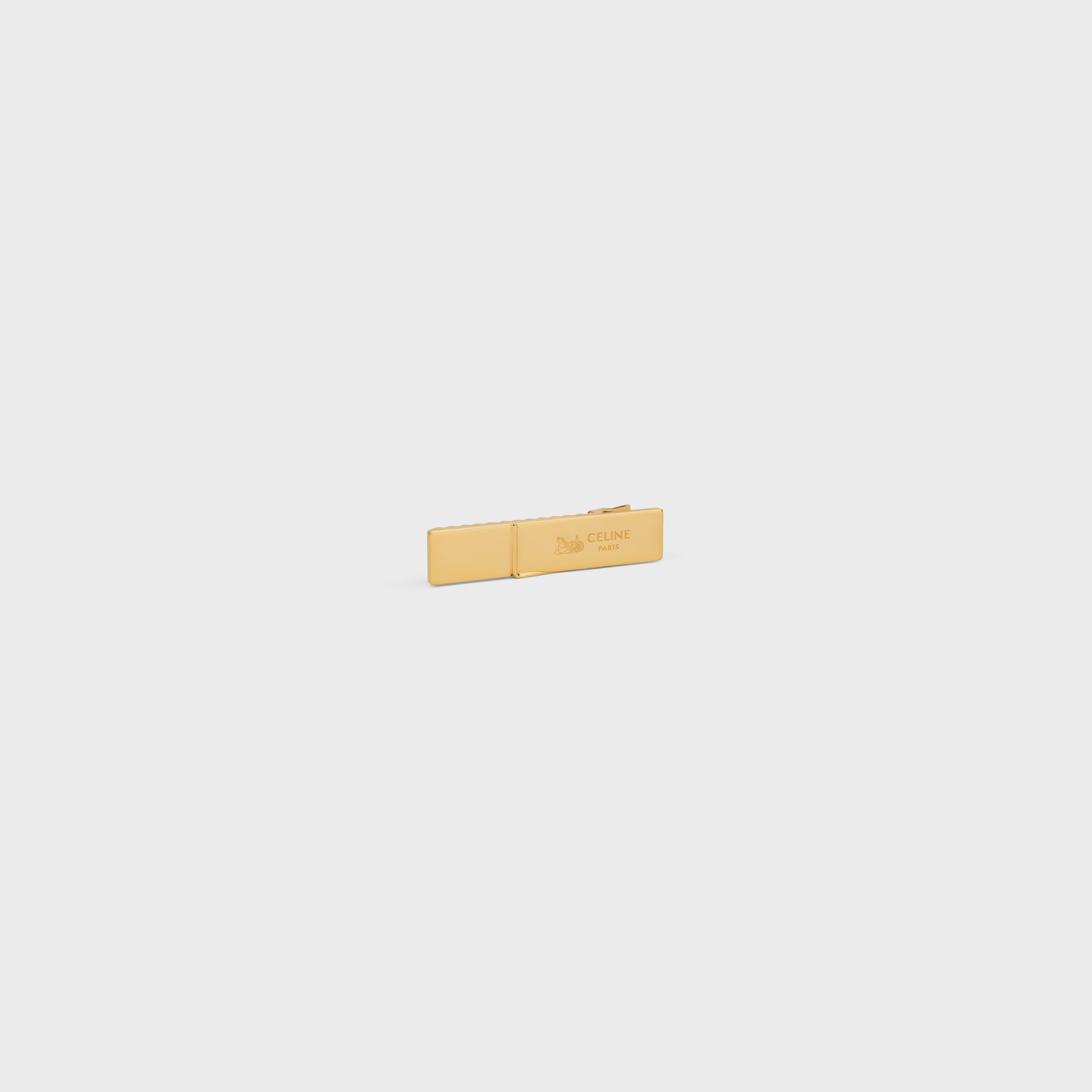 Celine Sulky Hair Clip in Brass with Gold Finish and Steel - GOLD