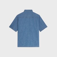 short-sleeved shirt IN cotton denim - UNION OCEAN WASH -  - 2 | CELINE