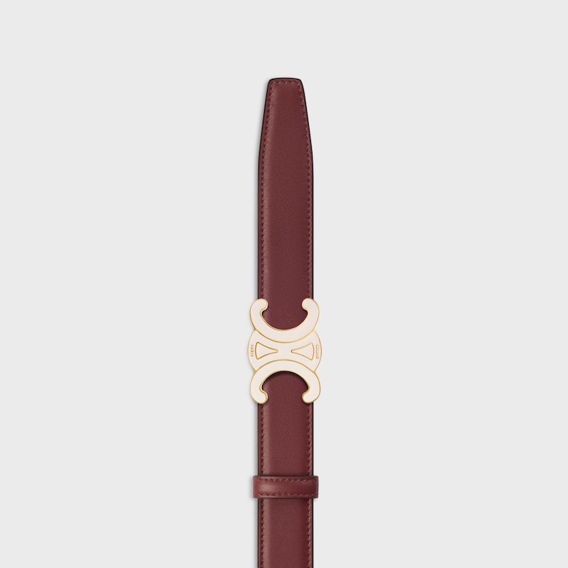 Wendbarer Riemen 25 mm AUS glattem und genarbtem Kalbsleder -  -  - 1 | CELINE