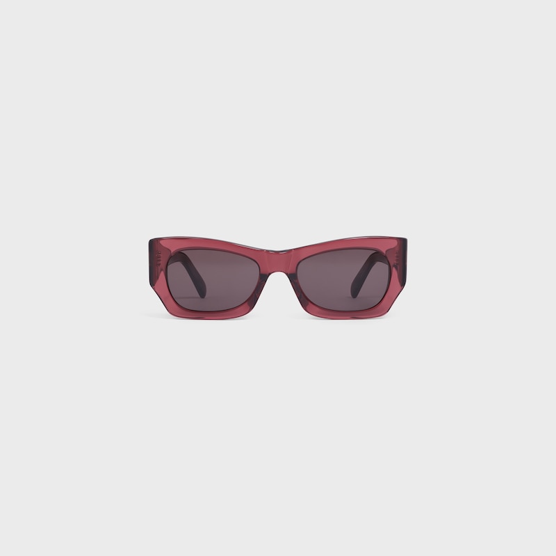 Lunettes de soleil Graphic S333 en Ac&eacute;tate - Crystal Red -  - 1 | CELINE