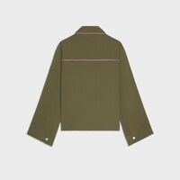 pyjama shirt IN silk satin - KAKI MILITAIRE -  - 2 | CELINE