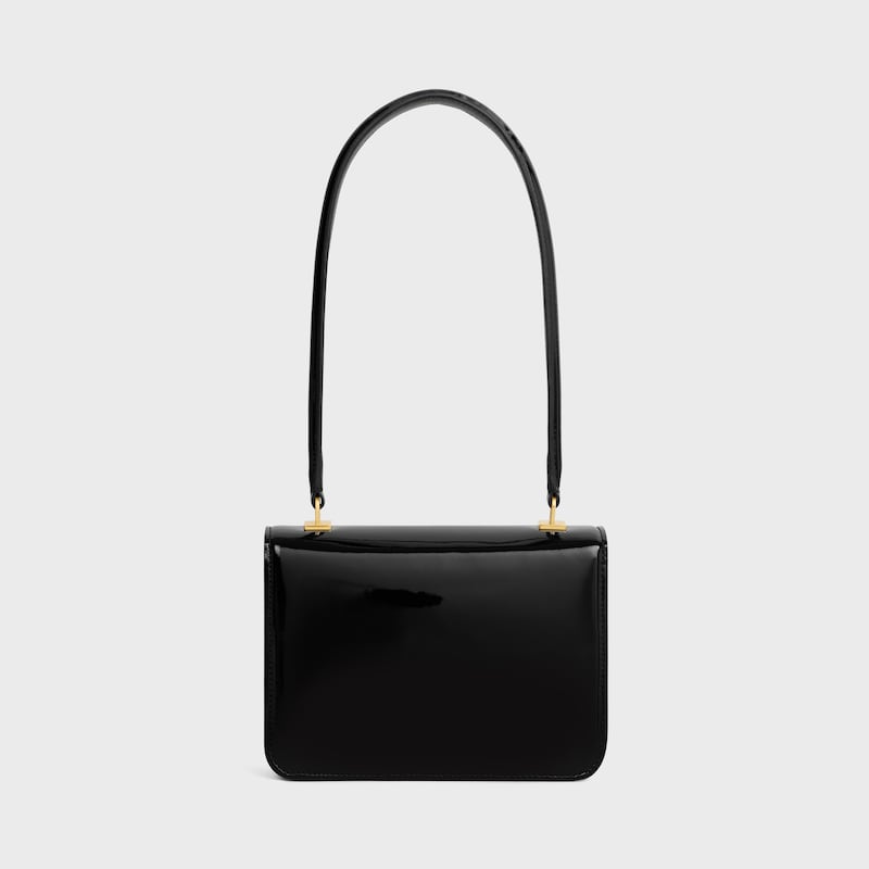 TEEN GARANCE bag in BICOLOUR PATENT CALFSKIN - BLACK / WHITE - TRIOMPHE - 1 | CELINE