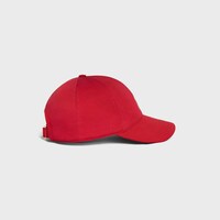 triomphe baseball cap IN cotton gabardine - BRIGHT RED -  - 2 | CELINE