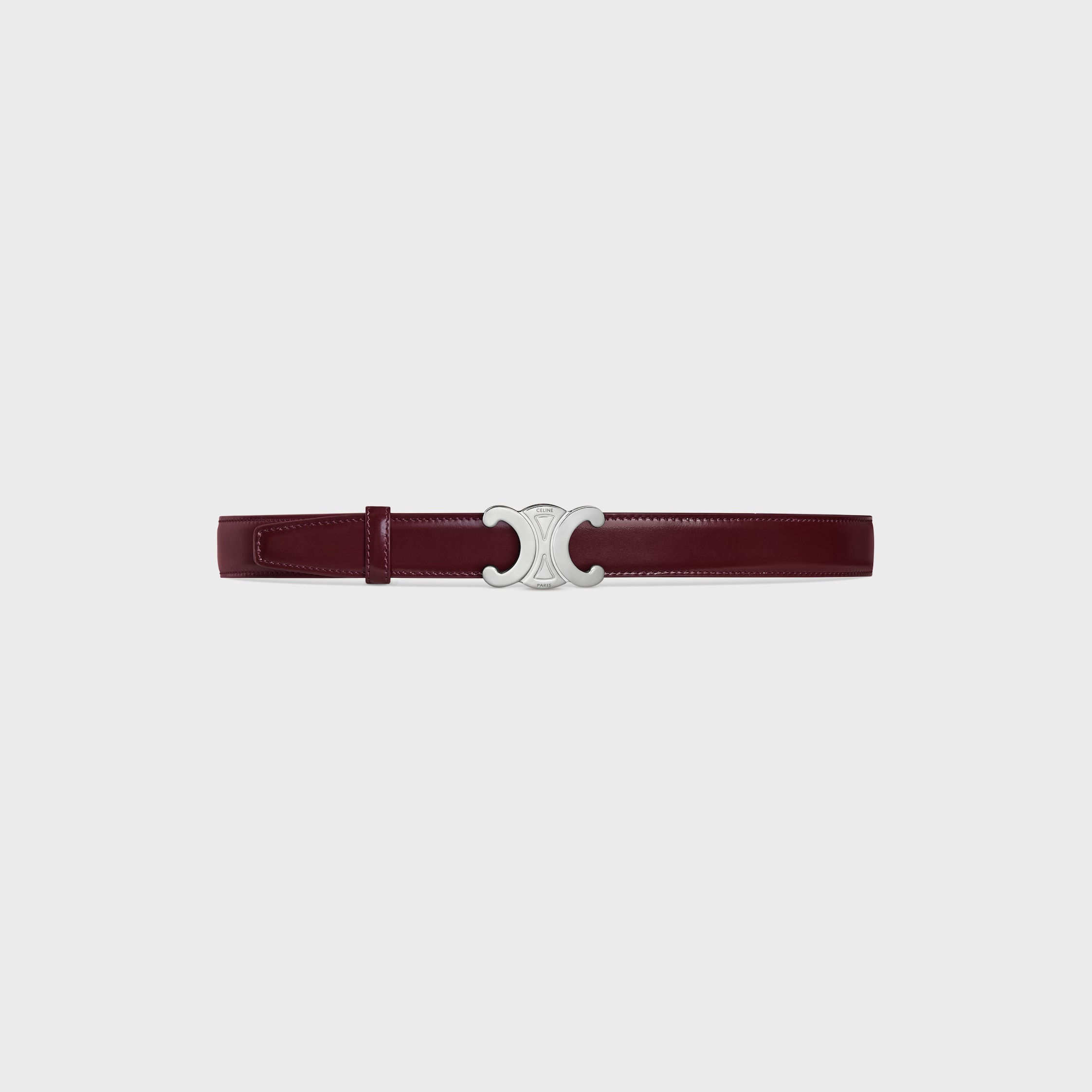 TRIOMPHE BUCKLE & REVERSIBLE STRAP 25MM - DEEP BURGUNDY