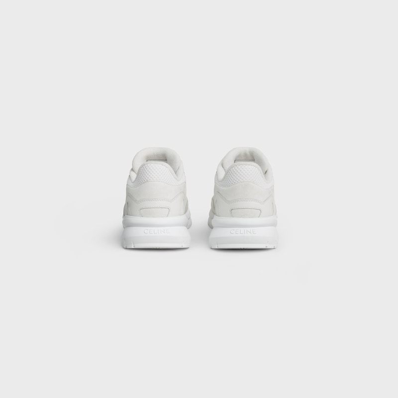 RUNNER SNEAKER IN CALFSKIN, SUEDE CALFSKIN AND MESH - OPTIC WHITE -  - 1 | CELINE