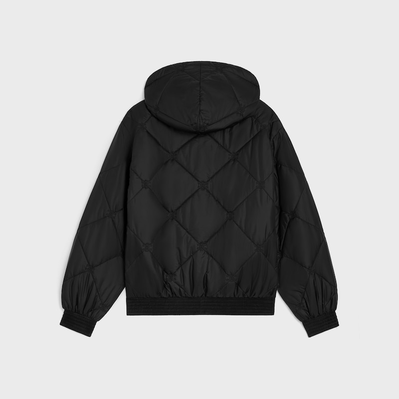 quilted jacket IN light nylon - BLACK -  - 1 | CELINE