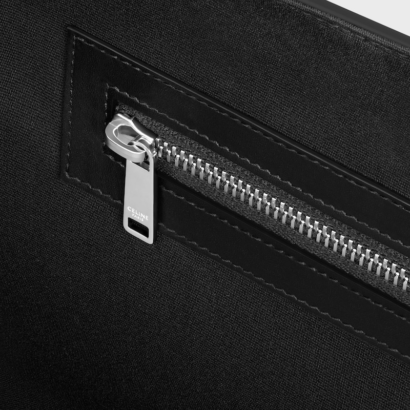 標誌印花及牛皮革大型Cabas手袋 - 黑色 - 商務及旅行袋 - 1 | CELINE