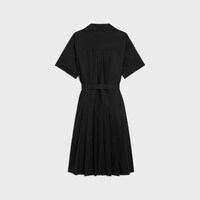 VESTIDO SAHARIANO DE POPELINA DE ALGODÓN - NEGRO -  - 2 | CELINE