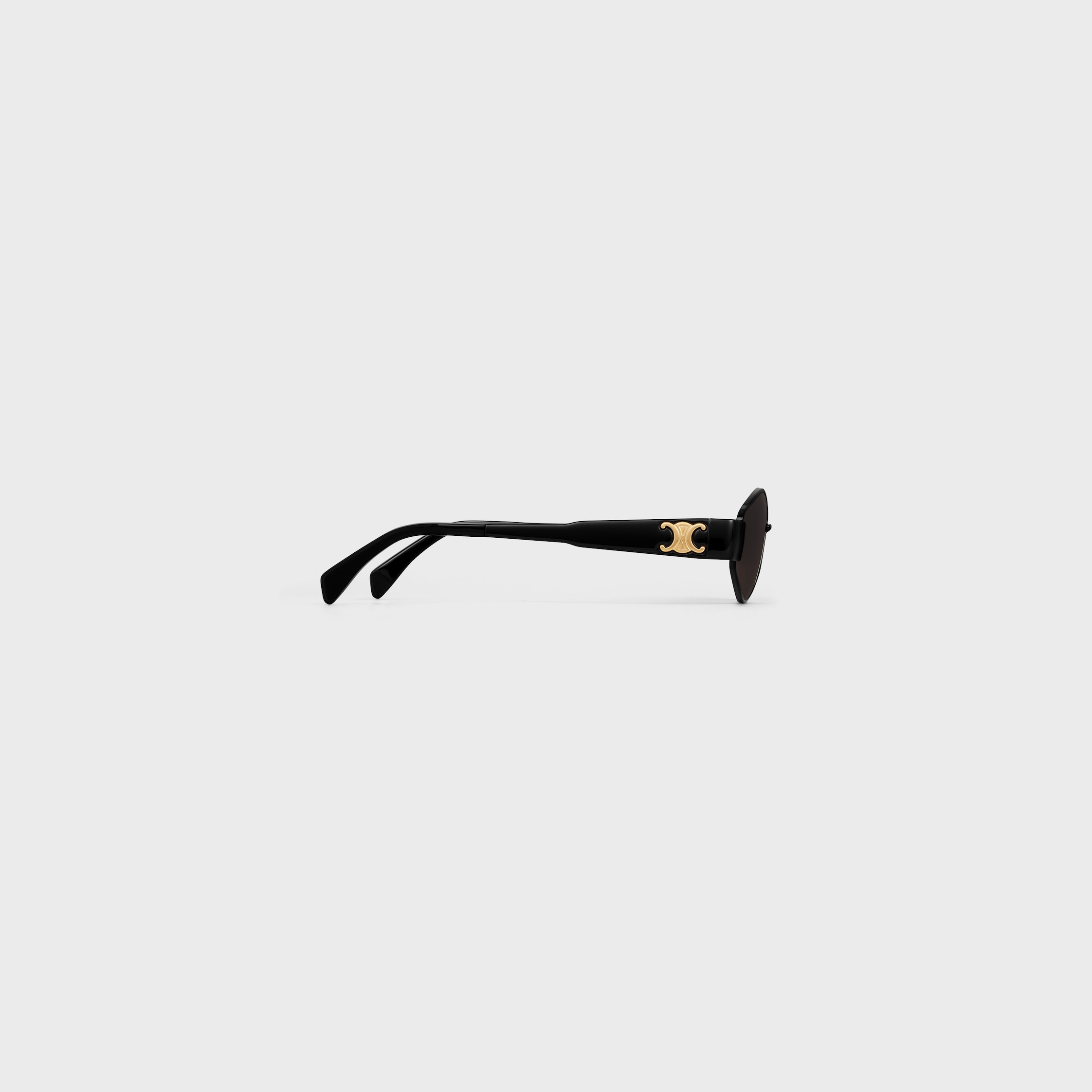 Triomphe Metal 02 sunglasses in Metal - Black / Gradient Brown