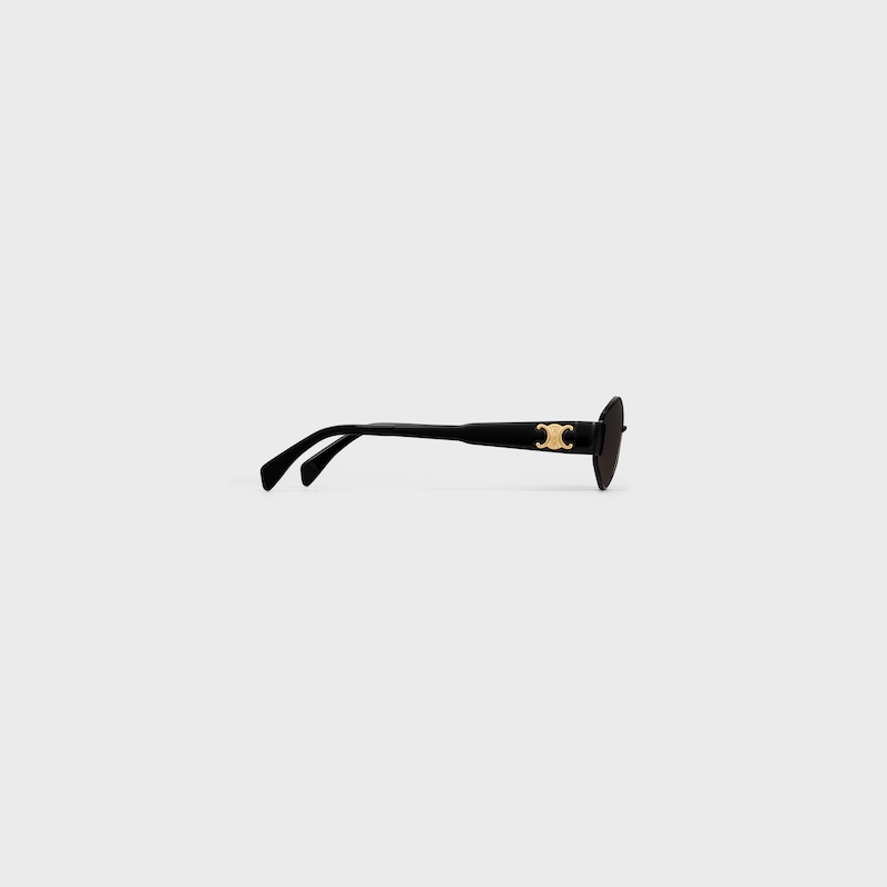 Lunettes de soleil Triomphe Metal 02 en Métal - Black / Gradient Brown -  - 1 | CELINE