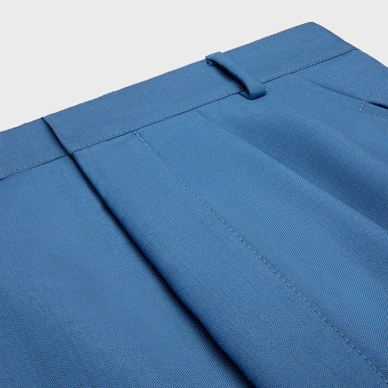 montauk trousers IN mohair wool - AZURE -  - 1 | CELINE