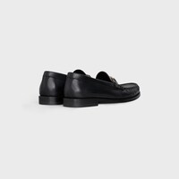 CELINE LUCO LOAFER IN POLISHED BULLSKIN - BLACK -  - 2 | CELINE