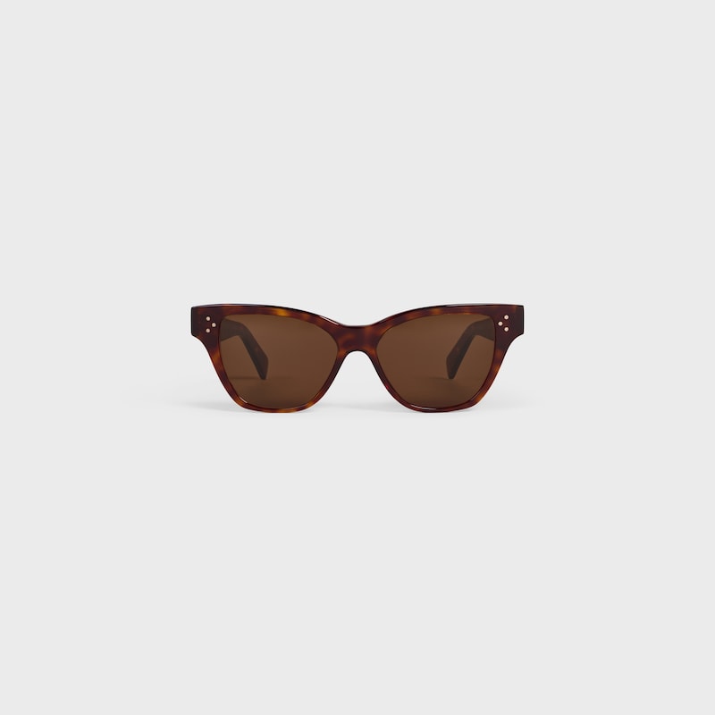 Cat Eye S359 sunglasses in Acetate - RED HAVANA -  - 1 | CELINE