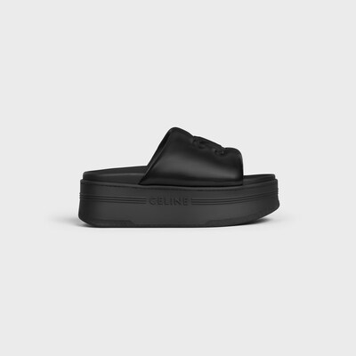 CELINE 트리옹프 블록 슬라이드 - 램스킨 - 블랙 -  - tileIndex | CELINE