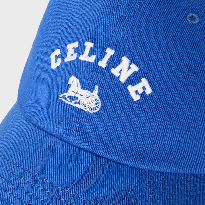 richelieu cap IN light cotton twill - BLU ELETTRICO -  - 1 | CELINE
