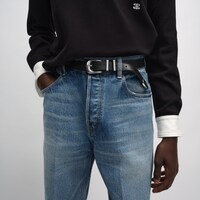 西部風格中號25毫米腰帶 - 黑色 -  - 2 | CELINE