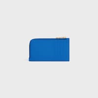 LONG ZIPPED CARD HOLDER IN GRAINED CALFSKIN - ULTRA BLUE - COIN AND CARD HOLDERS - 2 | CELINE