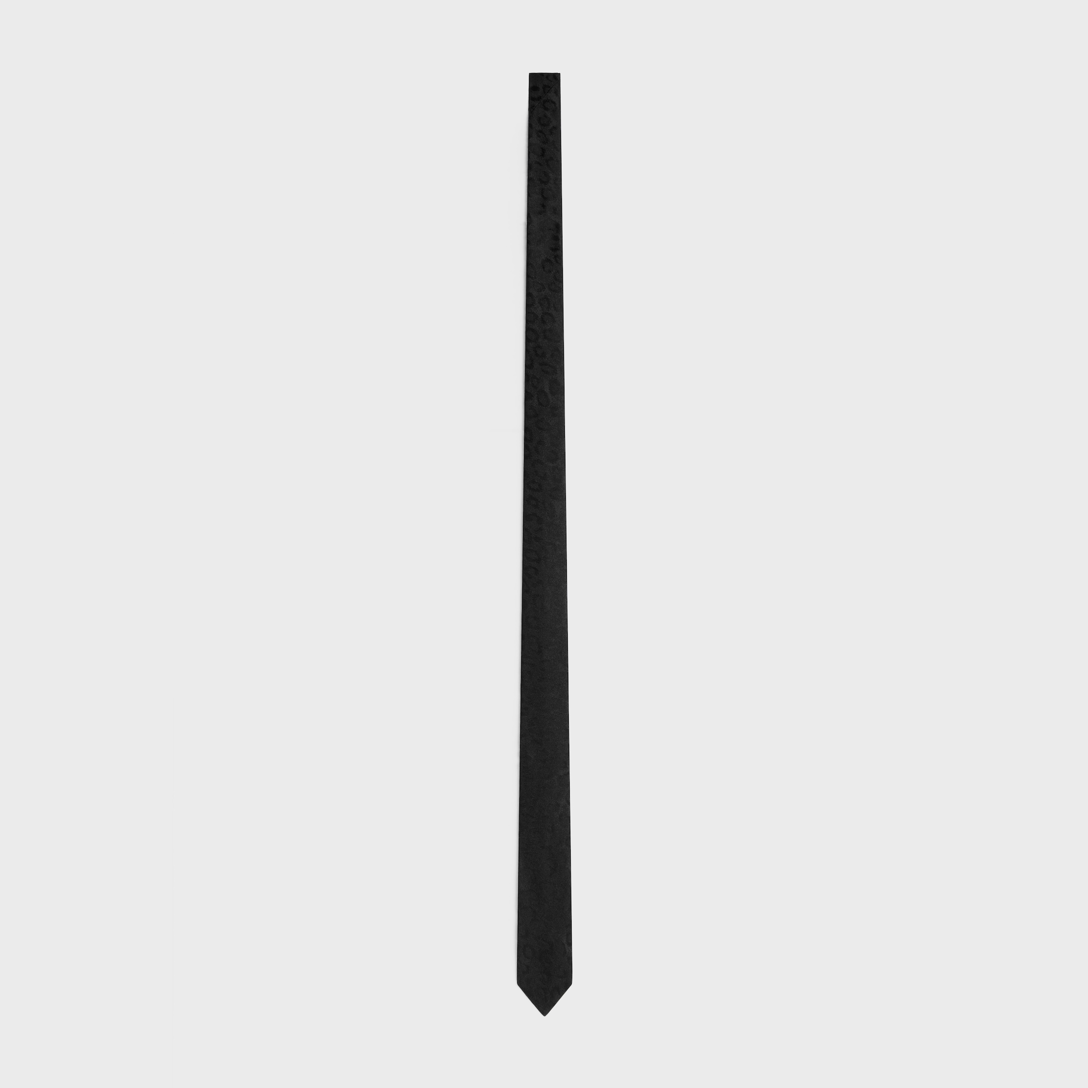 CELINE シルク ネクタイ ブラック CELINE ストライプ スリムネクタイ シルク ネイビー (CELINE