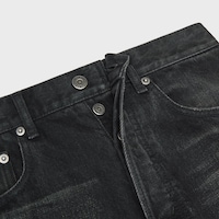 boyfriend jeans 001 IN cotton Denim - MAX BLACK WASH -  - 2 | CELINE