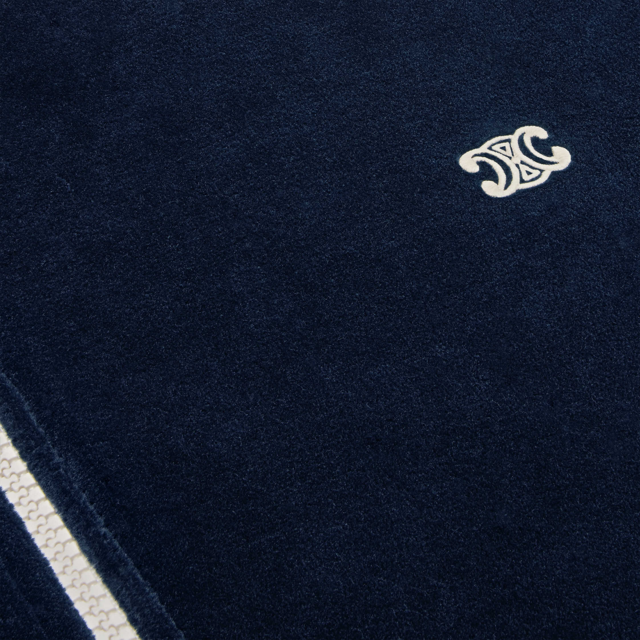 トラックスーツジャケット / ベルベットジャージー - ブルーニュイ