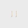 Systeme Large Hoops in Yellow Gold and Diamonds - Yellow Gold and White - FINE JEWELLERY - 3 | CELINE