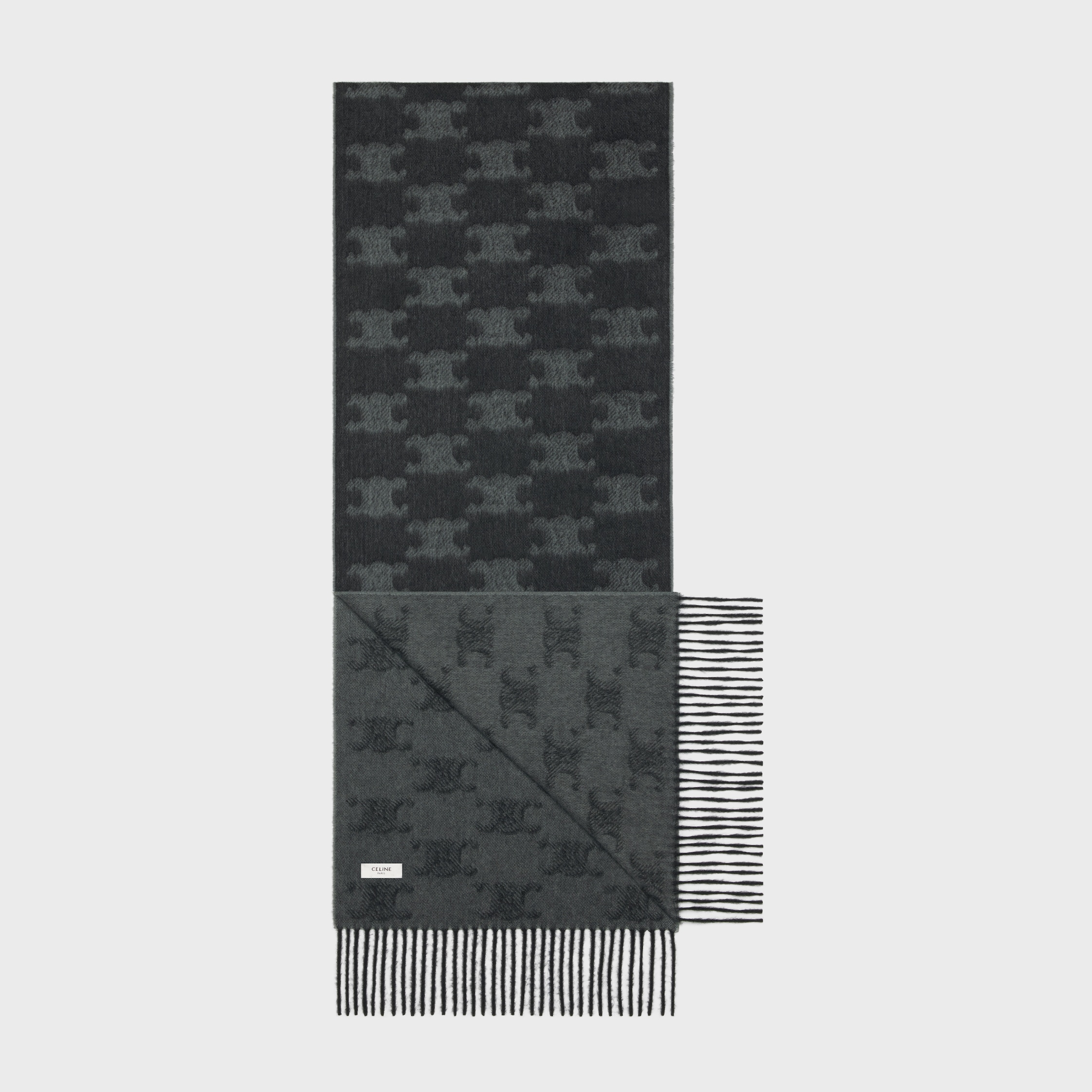 CELINE 19AW ウールマフラー　SCARF IN TARTAN WOOL セール】CELINE マフラー 2AWU4731W タータンチェック柄