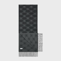 bufanda triomphe de cachemira - NEGRO/ANTRACITA -  - 2 | CELINE