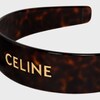 CELINE 헤드밴드 - 아세테이트 & 스틸 - 다크 하바나 / 골드 - 헤어 액세서리 - 3 | CELINE