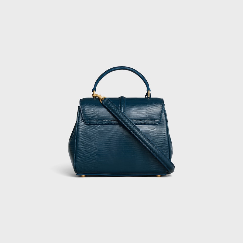 MINI 16 IN Lizard - TEAL BLUE - MORE LINES - 1 | CELINE