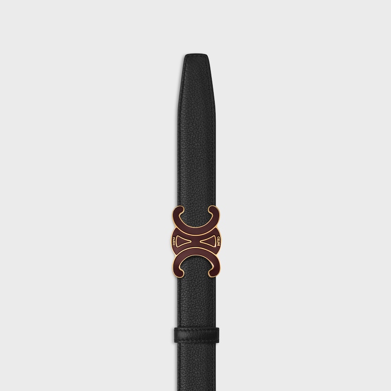 Wendbarer Riemen 25 mm AUS glattem und genarbtem Kalbsleder -  -  - 1 | CELINE